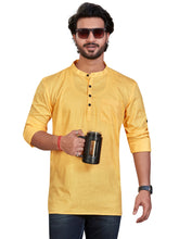 Cotton Short Kurta for Men - Multicolor | SKSRLIYEL3