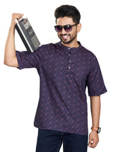 Bamboo Short Kurta Half Sleeves for Men - White | SHAVGPNAV3