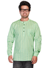 Cotton Short Kurta for Men - Multicolor | SKSRLIGRN3