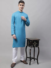 Men's Cotton Solid Kurta Payjama Style Sets-JOKP-611