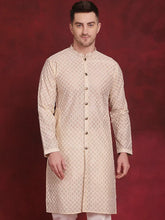Sequin Chikankari Front Open Kurtas-KO-5029Golden