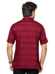 Cotton Short Kurta Half Sleeves for Men - Navy Blue | SHAVFLOMAR