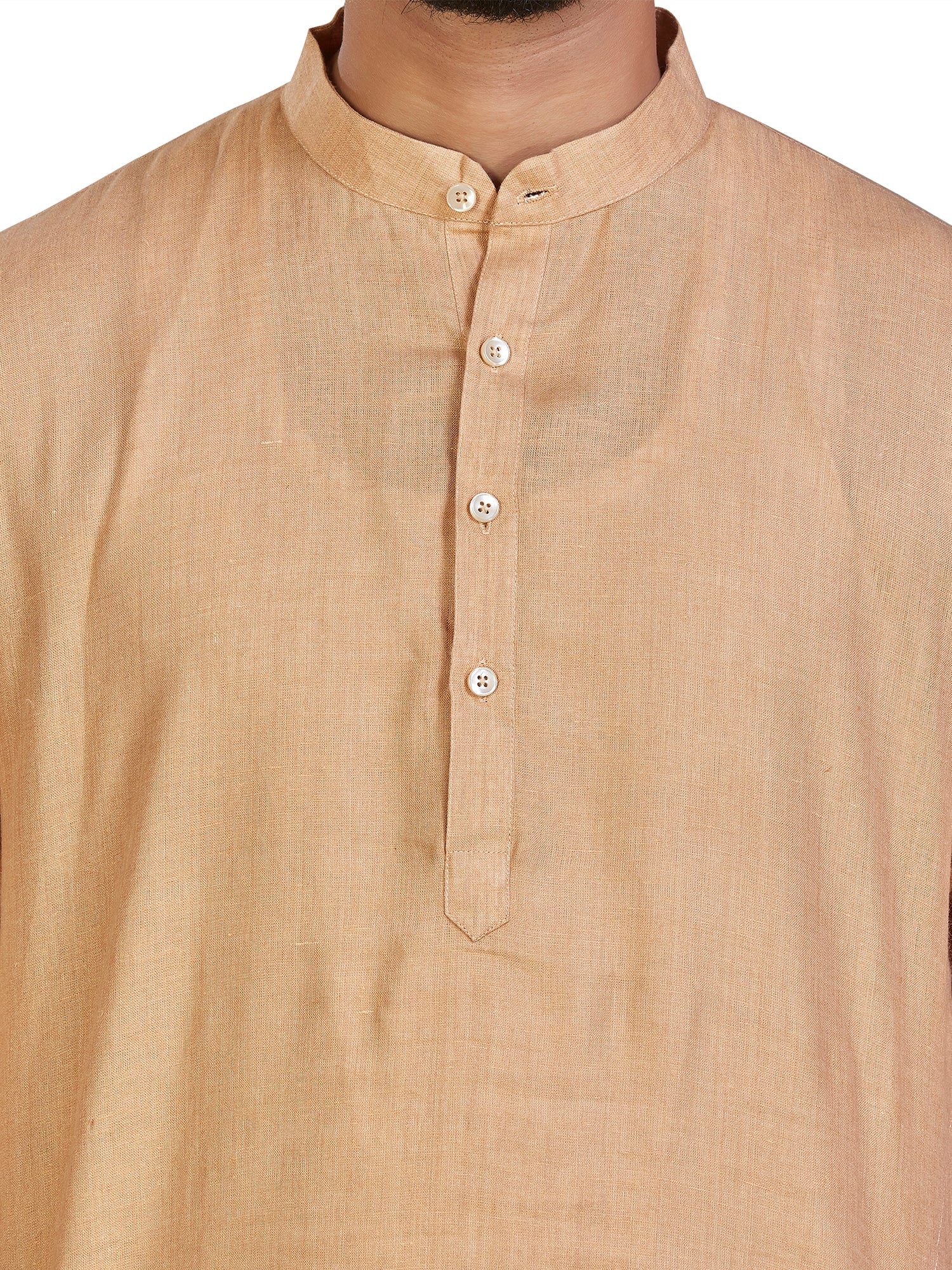 Linen Kurta for Men - Brown | KULM60LBIS