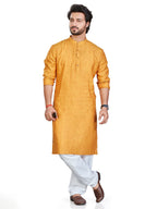 Linen Kurta for Men - Yellow | KULM60LGOL