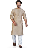 Linen Kurta for Men - Beige | KULM60LBE3