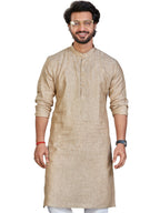 Linen Kurta for Men - Beige | KULM60LBE3
