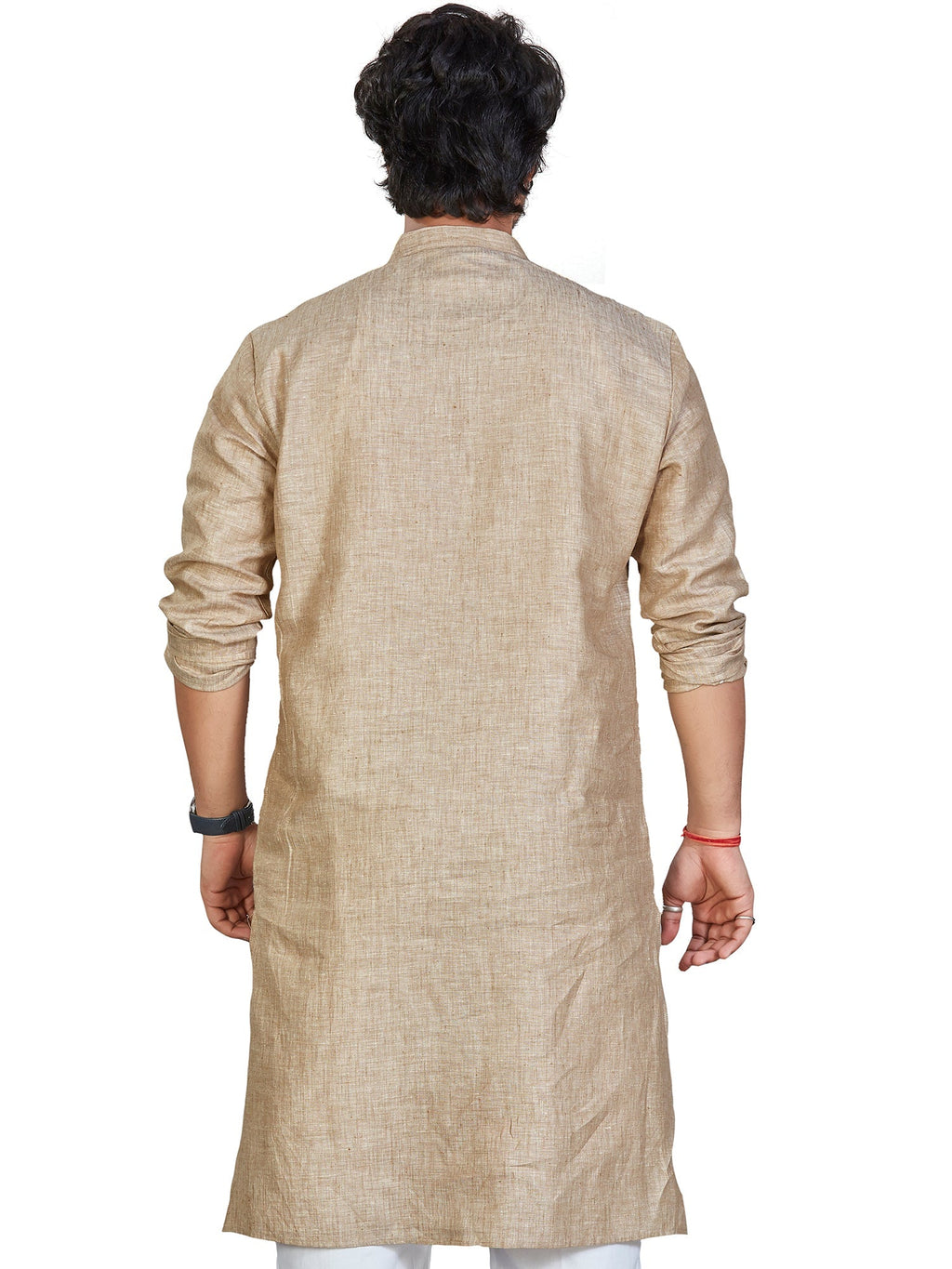 Linen Kurta for Men - Beige | KULM60LBE3
