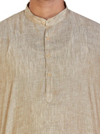 Linen Kurta for Men - Beige | KULM60LBE3