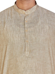 Linen Kurta for Men - Beige | KULM60LBE3
