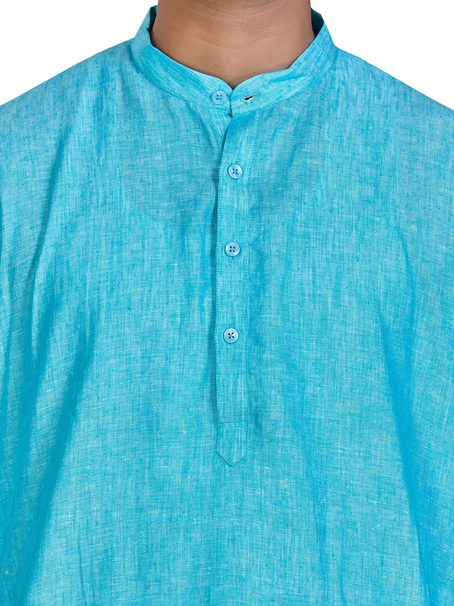 Linen Kurta for Men - Blue | KULM60LBLU