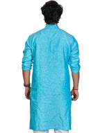 Linen Kurta for Men - Blue | KULM60LBLU