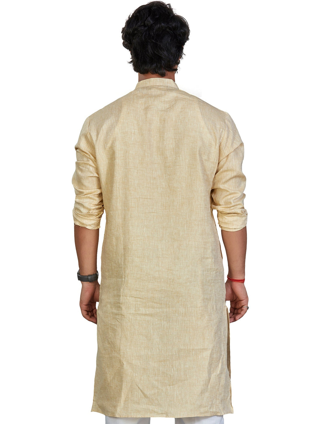 Linen Kurta for Men - Yellow | KULM60LYEL