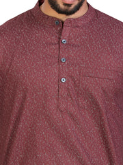 Cotton Short Kurta for Men - Multicolor | SHAVPRMAR3