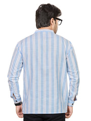 Cotton Short Kurta for Men - White | SKRTPSWBLU