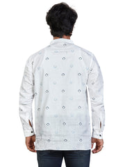 Cotton Short Kurta for Men - White | SKSRSQWBL3
