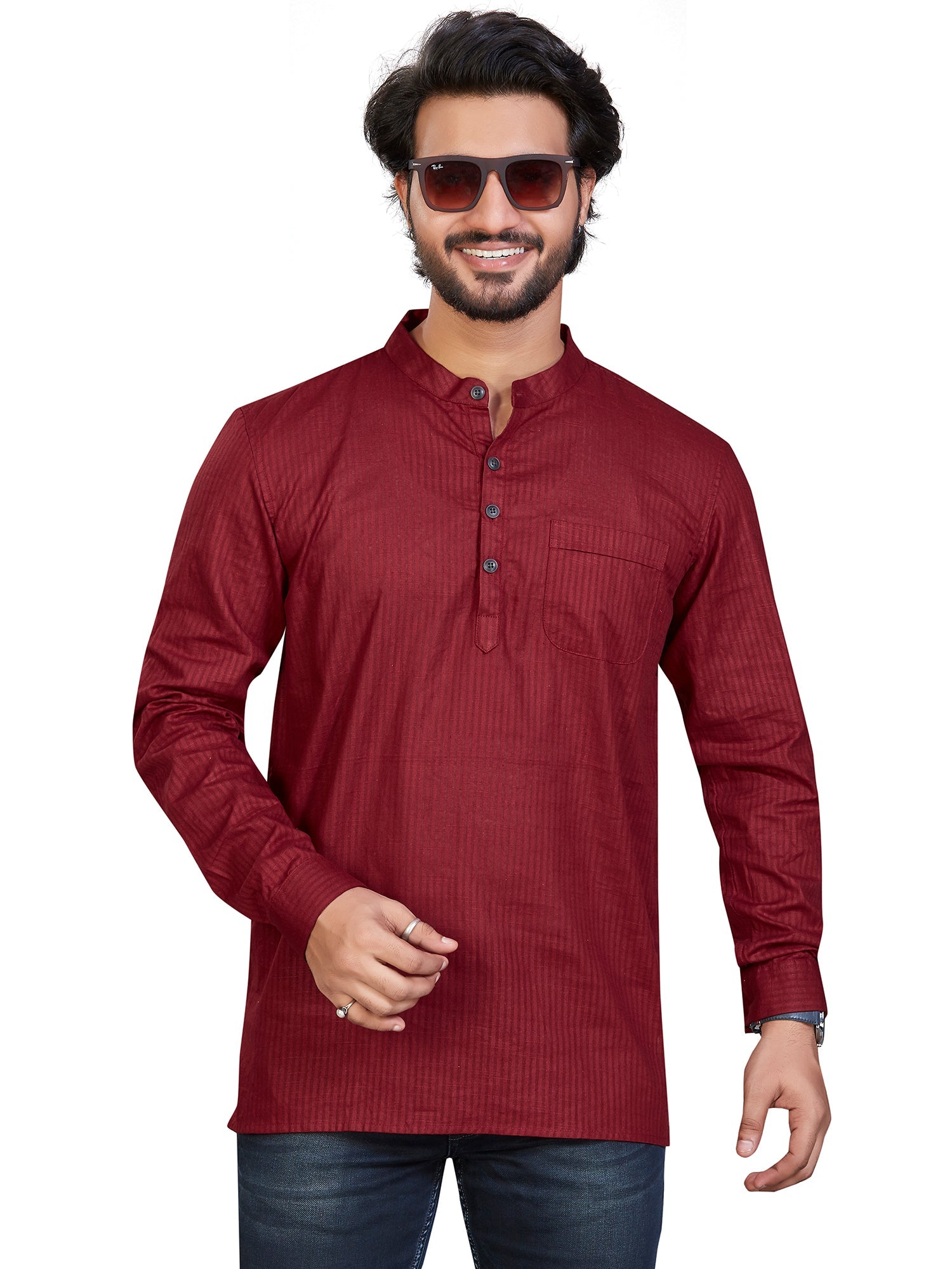 striped Cotton Striped Kurtas Short Kurta | DesiQlo 3