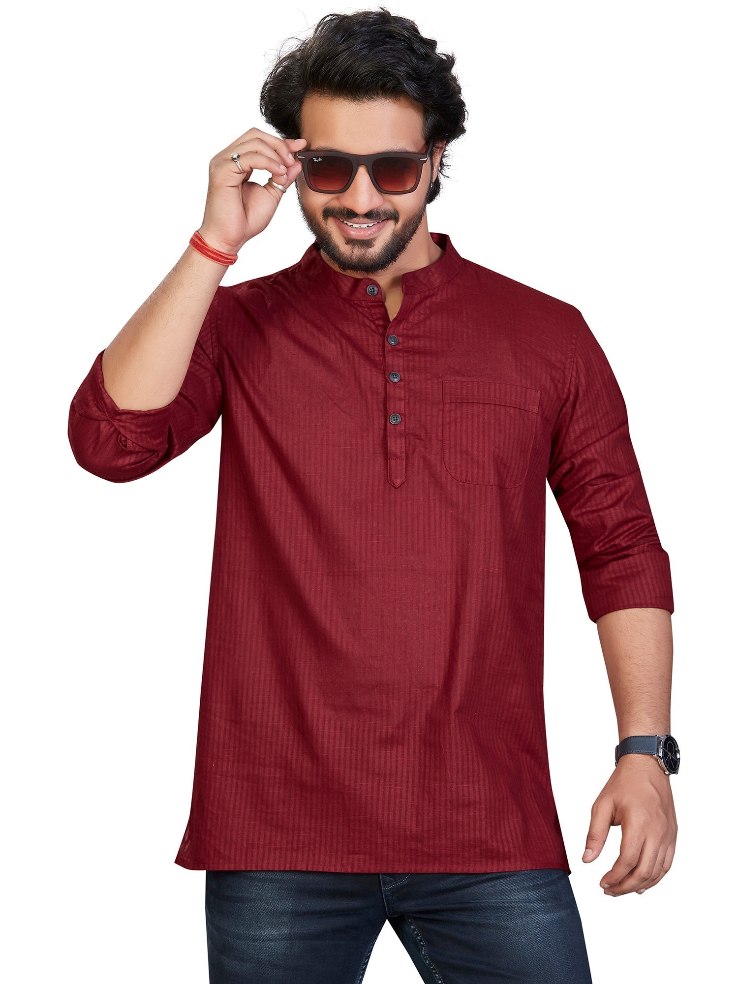 striped Cotton Striped Kurtas Short Kurta | DesiQlo 3