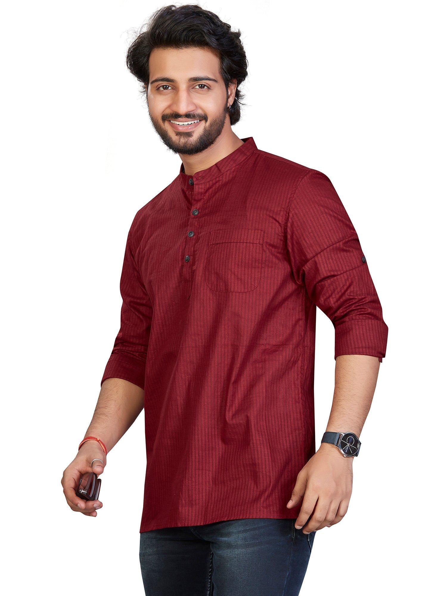 striped Cotton Striped Kurtas Short Kurta | DesiQlo 3
