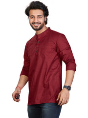 Cotton Short Kurta for Men - Multicolor | SKSRLIMAR3