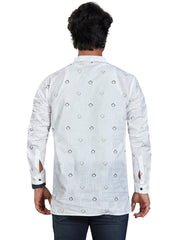 Cotton Short Kurta for Men - White | SKSRSQWGOL
