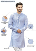 Cotton Kurta for Men - Blue | KPRESLBLU3
