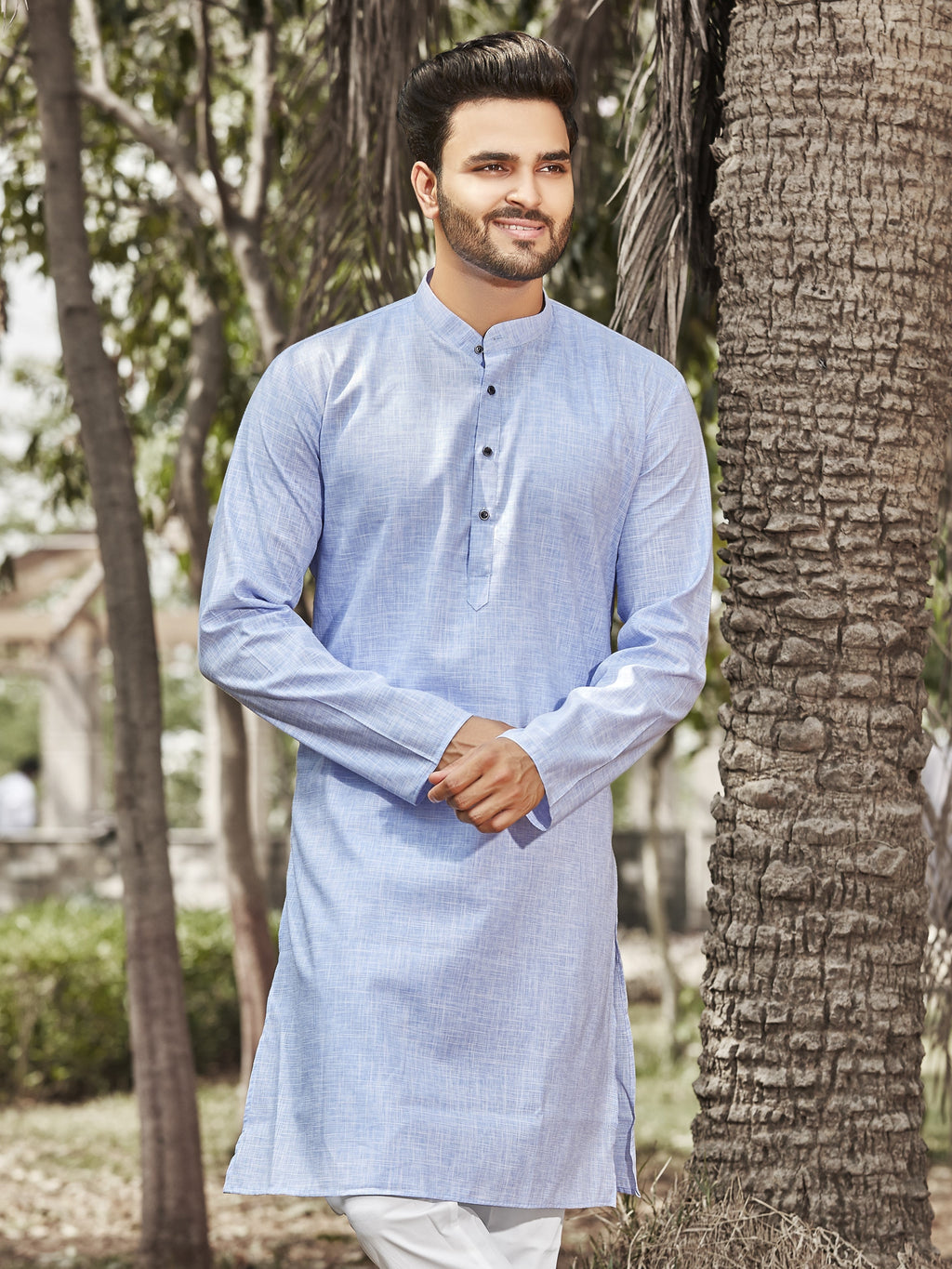 Cotton Kurta for Men - Blue | KPRESLBLU3