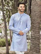 Cotton Kurta for Men - Blue | KPRESLBLU3