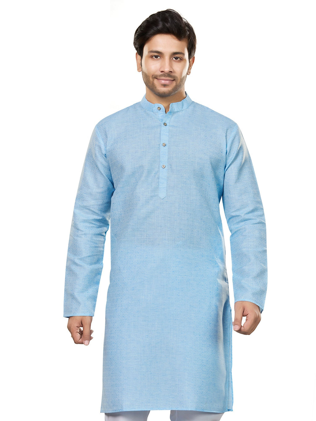 Cotton Kurta for Men - Blue | KUSRJQSKY3
