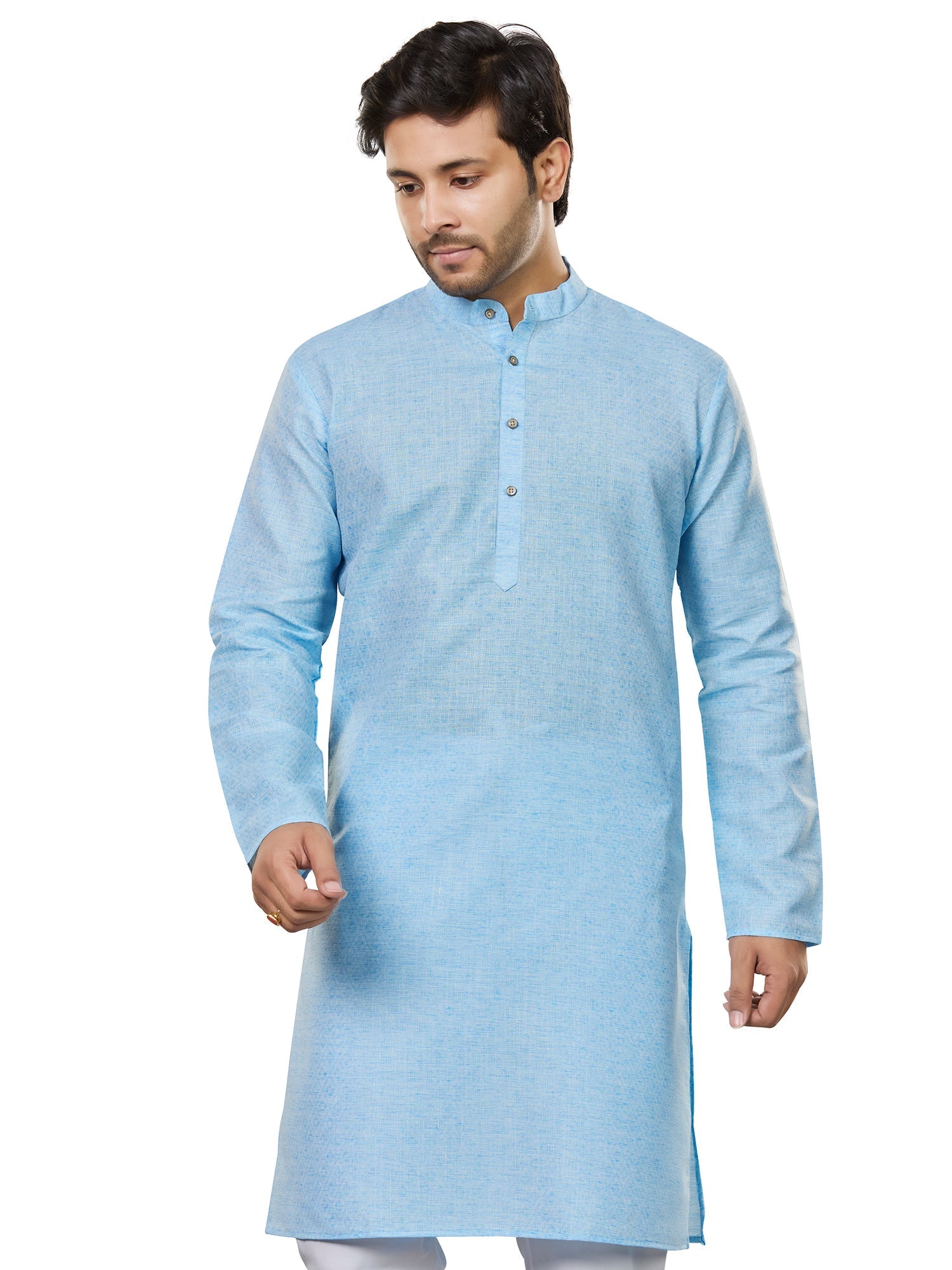 Cotton Kurta for Men - Blue | KUSRJQSKY3