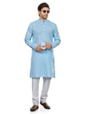 Cotton Kurta for Men - Blue | KUSRJQSKY3
