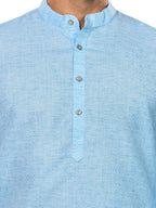 Cotton Kurta for Men - Blue | KUSRJQSKY3