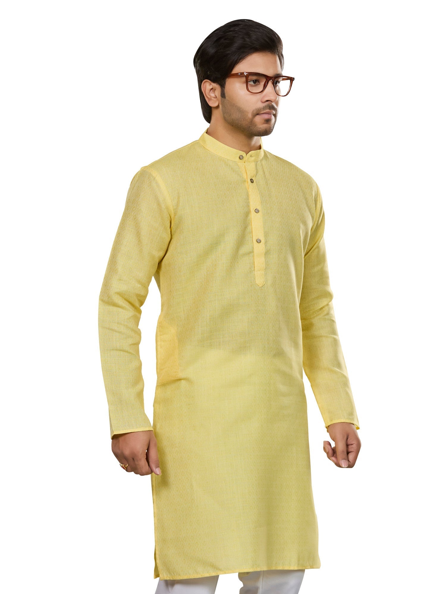 Cotton Kurta for Men - Yellow | KUSRJQSFL3