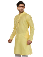 Cotton Kurta for Men - Yellow | KUSRJQSFL3
