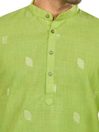 Cotton Kurta for Men - Green | KUSRBUNEO3