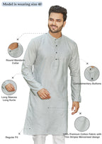 Cotton Kurta for Men - Multicolor | KPUCCLGY38
