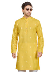 Cotton Kurta for Men - Orange | KUSRBUYEL3