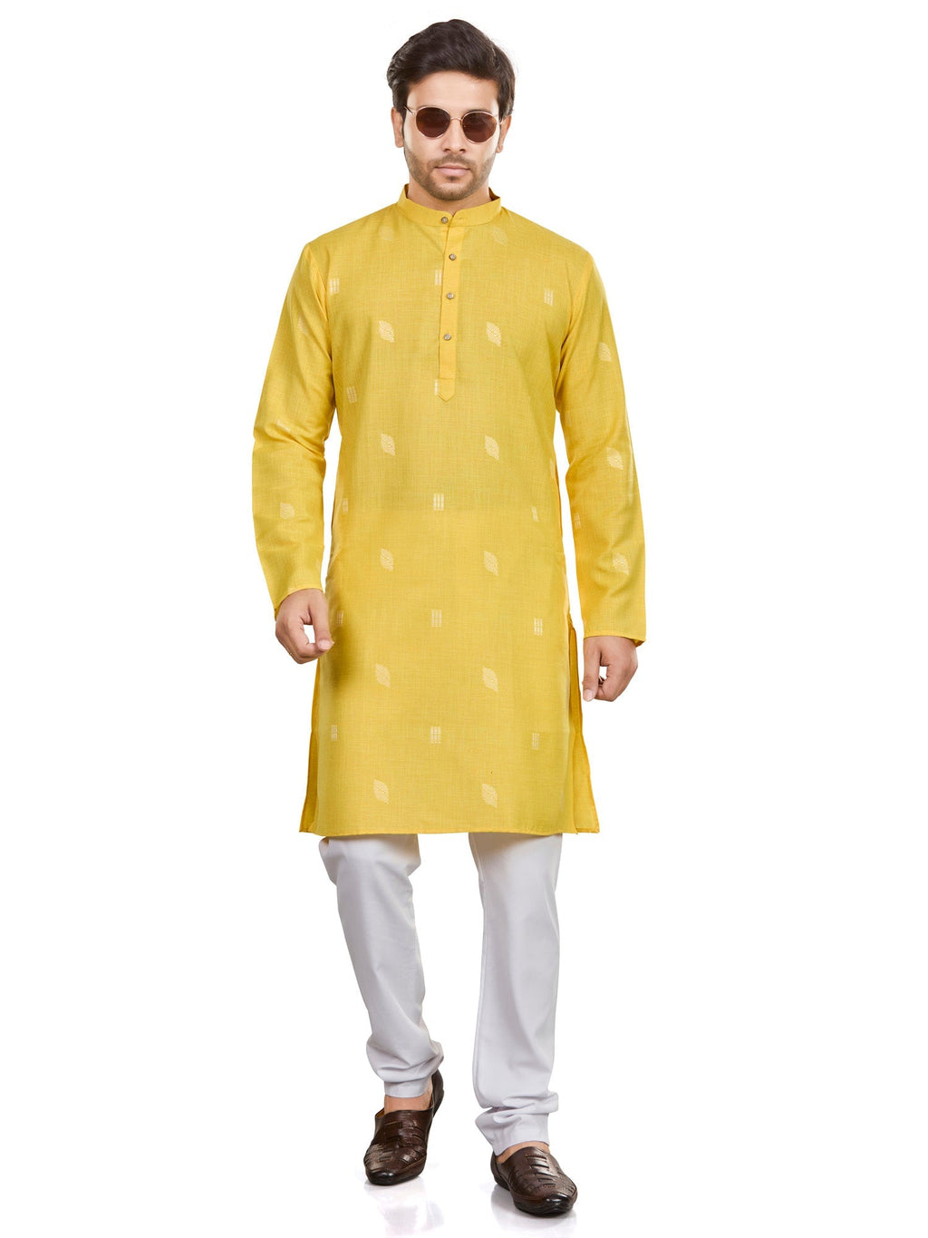 Cotton Kurta for Men - Orange | KUSRBUYEL3
