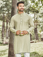 Cotton Kurta for Men - Green | KPSSHPOG38