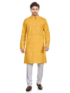 Cotton Kurta for Men - Orange | KUSRBUOR38