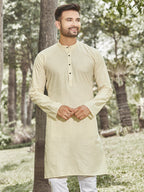 Cotton Kurta for Men - Beige | KPREPCBE38