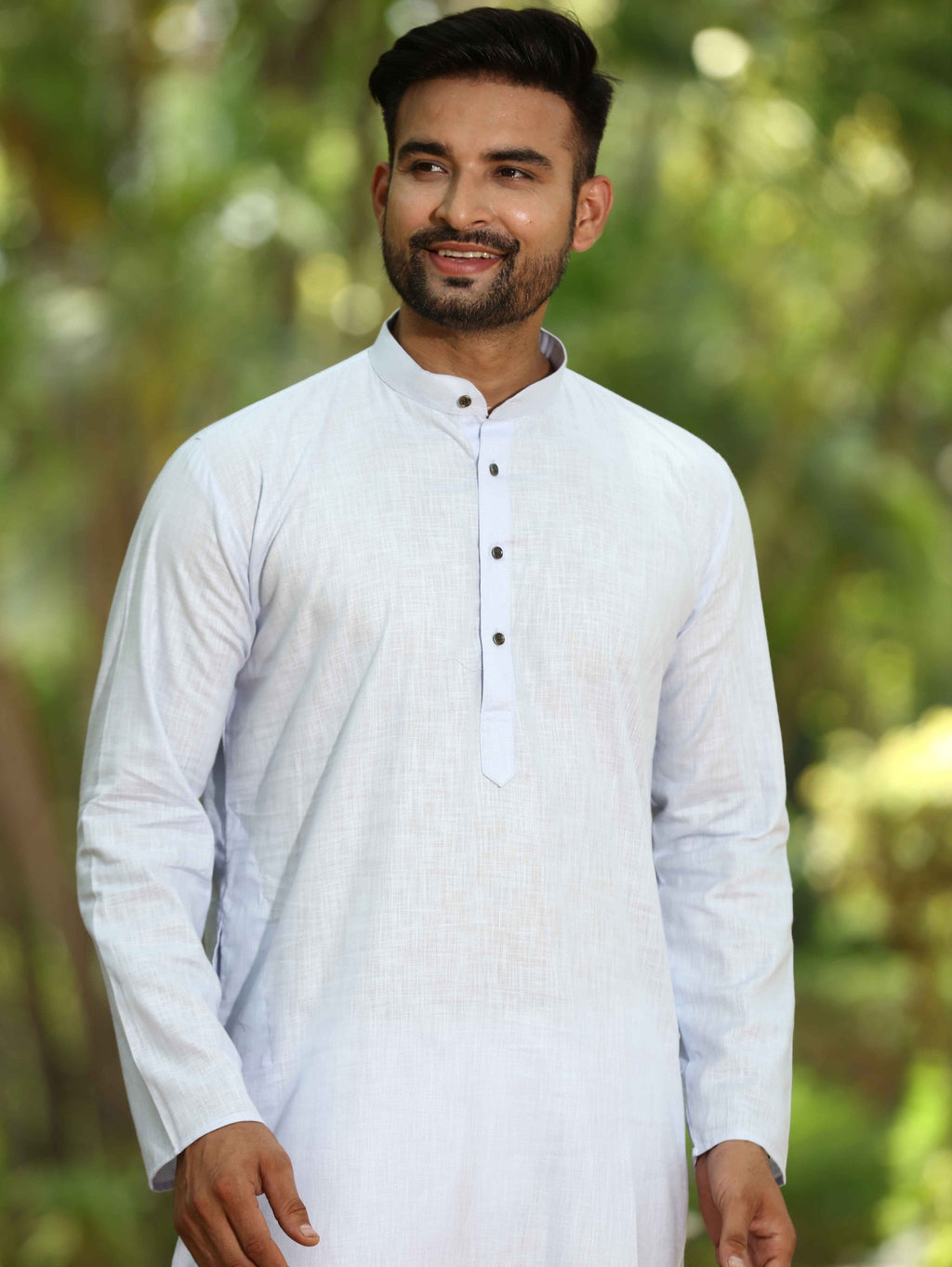 Cotton Kurta for Men - Blue | KPUCLCLGR3