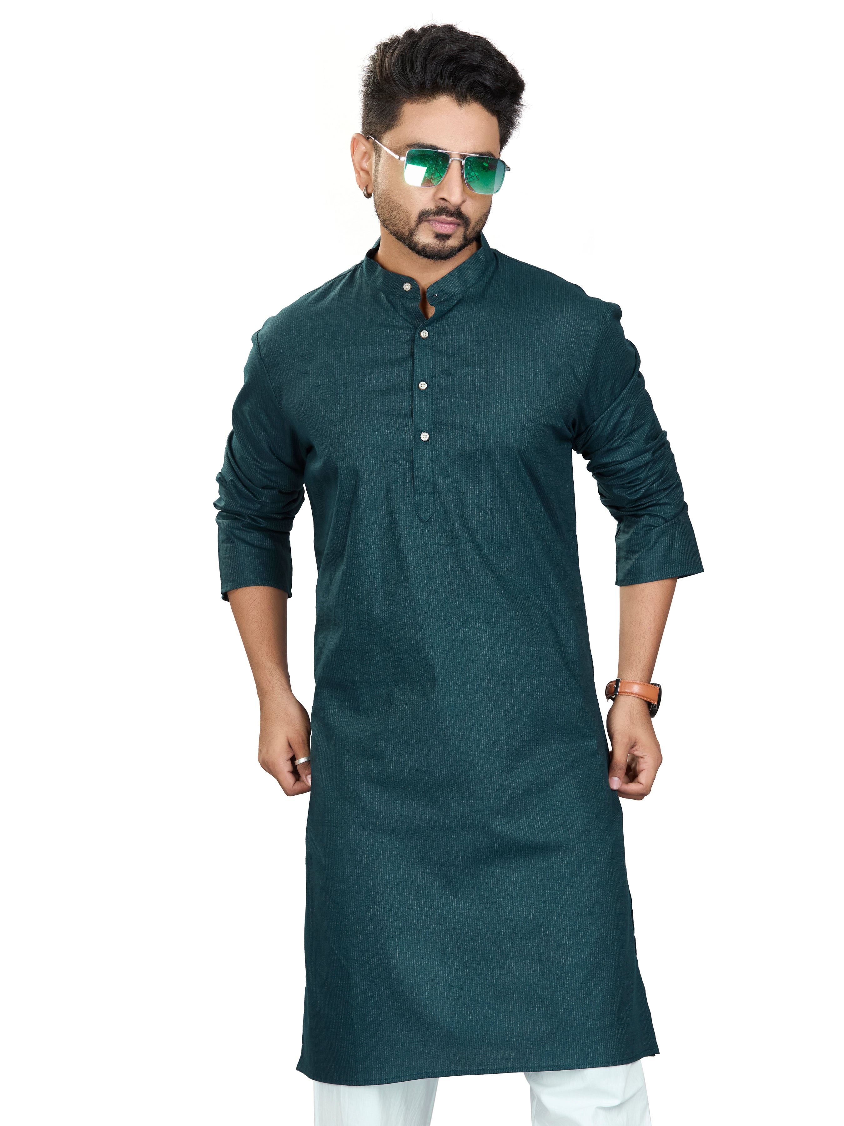 Cotton Kurta for Men - White | KUAVZSGRN3