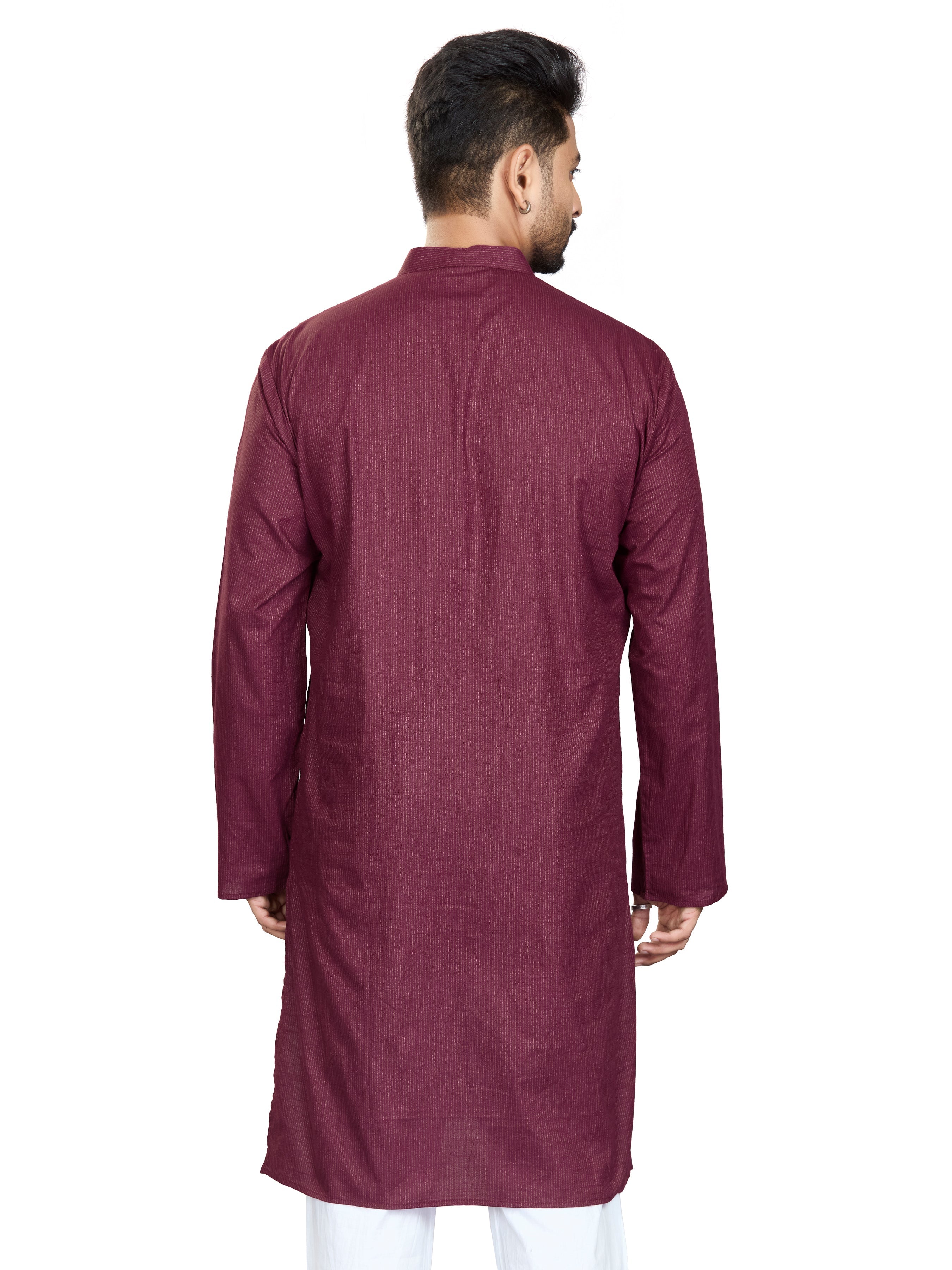 Cotton Kurta for Men - White | KUAVZSMAR3