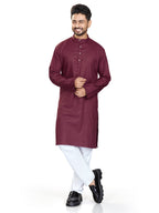 Cotton Kurta for Men - White | KUAVZSMAR3