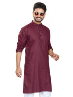 Cotton Kurta for Men - White | KUAVZSMAR3