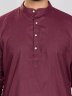 Cotton Kurta for Men - White | KUAVZSMAR3
