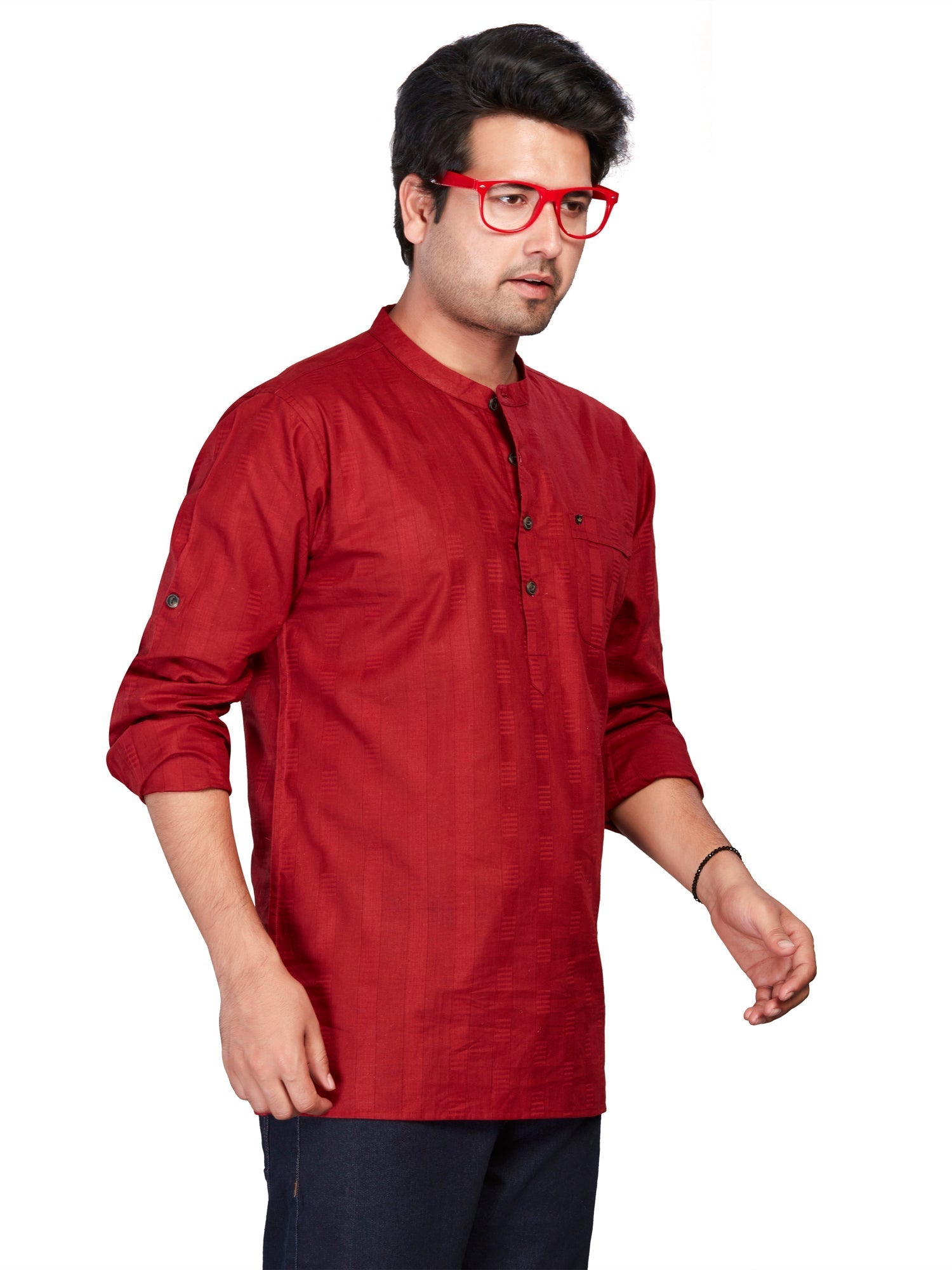 white Cotton Solid Kurtas for Men | DesiQlo India
