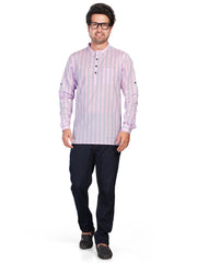 Cotton Short Kurta for Men - Multicolor | SKSRLIPIN3