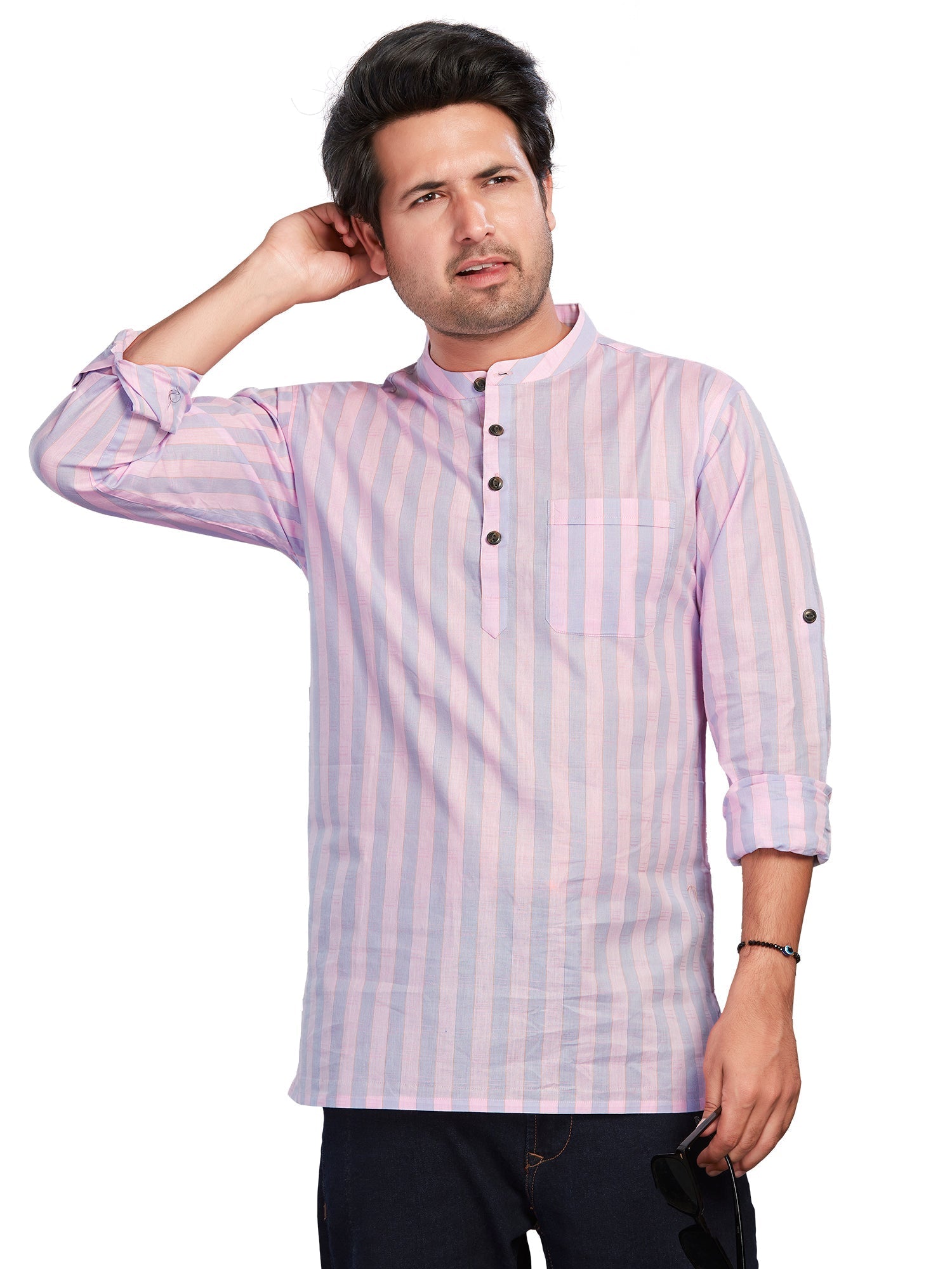 striped Cotton Striped Kurtas Short Kurta | DesiQlo 2