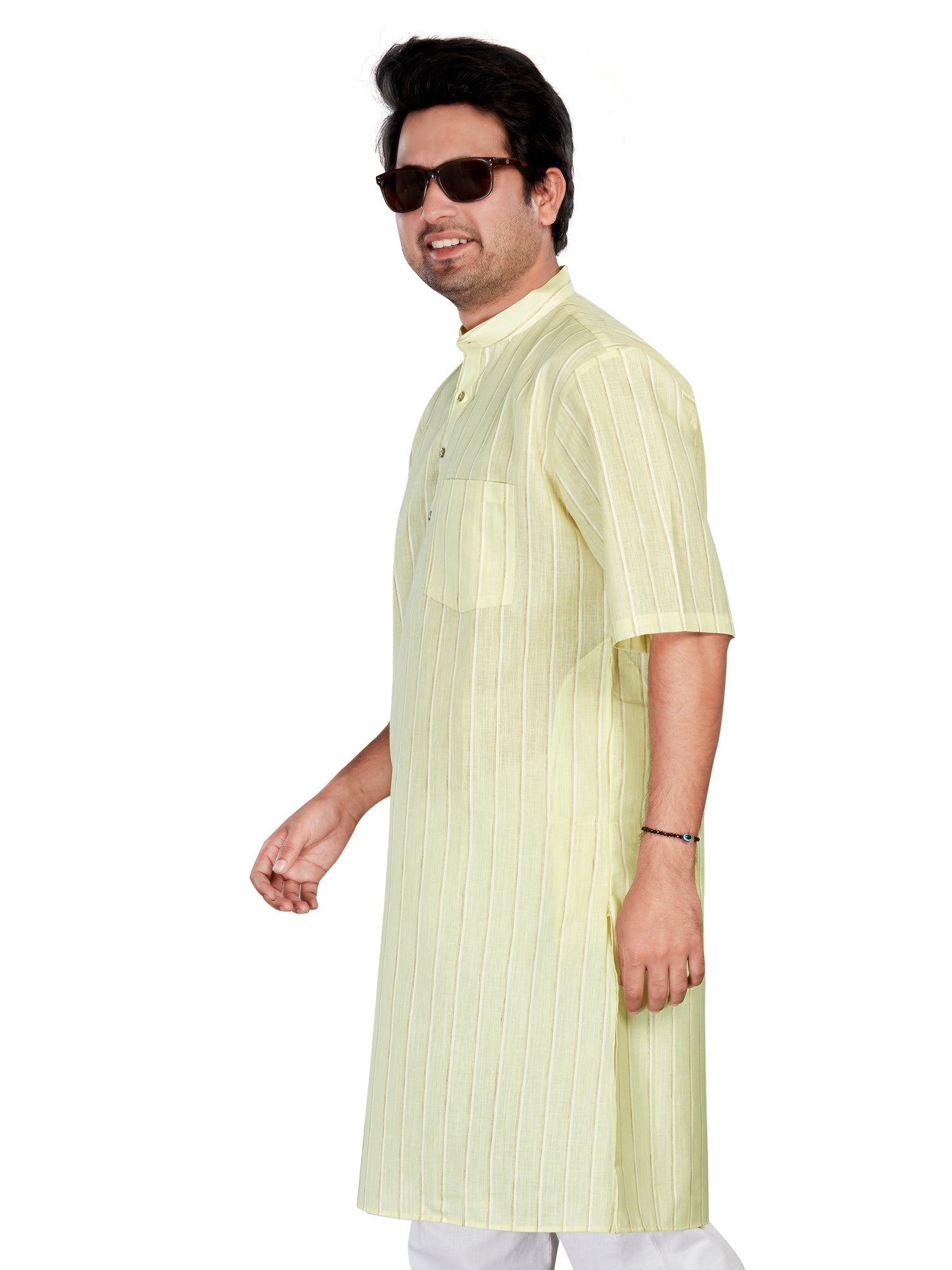 striped Cotton Striped Kurtas Modi Kurta | DesiQlo 3